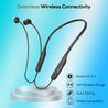 pTron InTunes Elite Bluetooth 5.0 Wireless Headphones with 14Hrs Playtime, Deep Bass, Snug-Fit Wireless Neckband, HD Mic, Passive Noise Cancellation, IPX4 Water Resistant & Voice Assistance (Black)