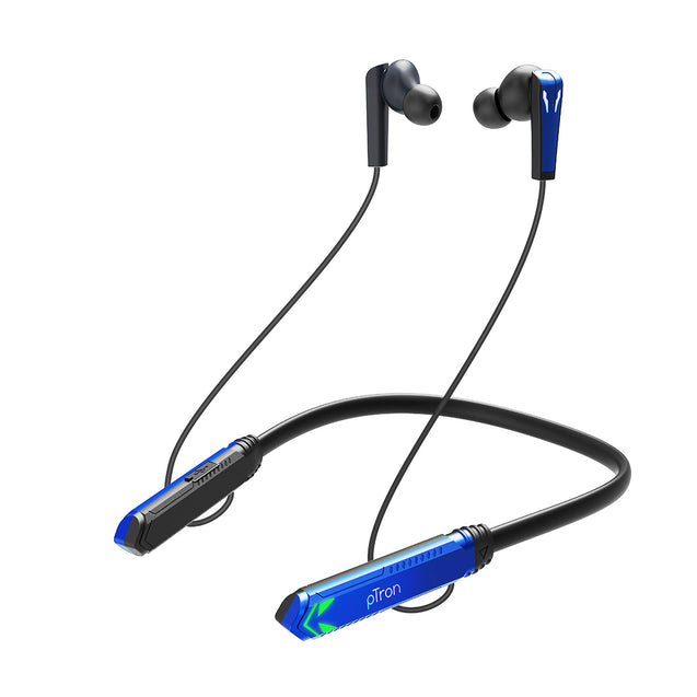 pTron Tangent Jade BT Neckband - Black & Blue