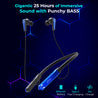 pTron Tangent Jade BT Neckband - Black & Blue