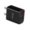 pTron Volta FC15 20W Dual Port USB & Type-C (PD) Fast Charger, BIS Certified Wall Adapter for iPhone 12/12 Pro/12 Mini/12 Pro Max/11/XS/XR/X/8/Plus, iPad Pro, Galaxy 10/9/8 (Cable Not Included, Black)