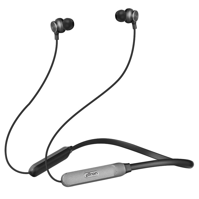 pTron Tangent Duo Bluetooth 5.2 Wireless in-Ear Earphones with Mic,Magnetic Earbuds (Black/Grey)