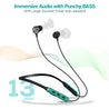 pTron Tangent Duo Bluetooth 5.2 Wireless in-Ear Earphones with Mic,Magnetic Earbuds (Black/Green)