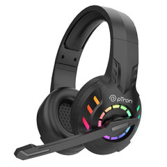 pTron Studio Pixel Over-Ear Gaming BT Headset (Black)