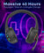 pTron Studio Pixel Over-Ear Gaming BT Headset (Black)