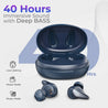 pTron Bassbuds Wave with TruTalk AI-ENC Calls, Movie/Music Modes, Deep Bass, BT5.3 Wireless Headphones, 40Hrs Combined Playtime, in-Ear TWS Earbuds, Touch Control, Type-C Fast Charging & IPX4 (Blue)