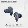 pTron Bassbuds Wave with TruTalk AI-ENC Calls, Movie/Music Modes, Deep Bass, BT5.3 Wireless Headphones, 40Hrs Combined Playtime, in-Ear TWS Earbuds, Touch Control, Type-C Fast Charging & IPX4 (Blue)