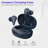 pTron Bassbuds Wave with TruTalk AI-ENC Calls, Movie/Music Modes, Deep Bass, BT5.3 Wireless Headphones, 40Hrs Combined Playtime, in-Ear TWS Earbuds, Touch Control, Type-C Fast Charging & IPX4 (Blue)