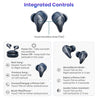 pTron Bassbuds Wave with TruTalk AI-ENC Calls, Movie/Music Modes, Deep Bass, BT5.3 Wireless Headphones, 40Hrs Combined Playtime, in-Ear TWS Earbuds, Touch Control, Type-C Fast Charging & IPX4 (Blue)