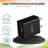 pTron Volta 12W Single Port USB Fast Charger, BIS Certified, Made in India Wall Charger Adapter, Universal Compatibility (Cable Not Included, Black)