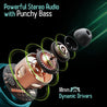 PTron Tangent Sports, BT5.2 Headphone, HD Mic, Dual Device Pairing, in-Ear Wireless Earphone (Green)