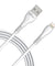 pTron Solero i241 USB-A to iOS Fast Charging Cable Compatible with iOS Phones (Round, 1M, White)