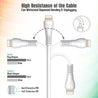pTron Solero i241 1meter 2.4A Lighting to USB Fast Charging Data & Sync USB Cable Compatible for iPhone/iPad, Made in India Durable & Tangle-Free Charging Cable (White)