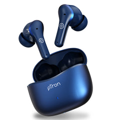 pTron Zenbuds Pro1 Max ANC Earbuds, 30dB Active Noise Cancellation, 80Hrs Playtime, Quad Mic ENC Calls, Deep Bass Drivers, BT5.3 In-Ear Wireless Headphones & Type-C Fast Charging (Blue)