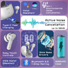 pTron Zenbuds Pro1 Max ANC Earbuds with 30dB Active Noise Cancellation, 80Hrs Playtime, Quad Mic ENC Calls, 13mm Deep Bass Drivers, Bluetooth 5.3 Wireless Headphones, Type-C Fast Charging &amp; IPX5 Water Resistant (White)