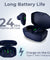 pTron Bassbuds B21 Truly Wireless TWS Earbuds with mic, Immersive Sound, Stereo Calls, 24Hrs Playtime, Lightweight BT5.2 Wireless Headphones, Touch Control, Voice Assist & IPX4 Water Resistant (Blue)