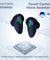 pTron Bassbuds B21 Truly Wireless TWS Earbuds with mic, Immersive Sound, Stereo Calls, 24Hrs Playtime, Lightweight BT5.2 Wireless Headphones, Touch Control, Voice Assist & IPX4 Water Resistant (Blue)