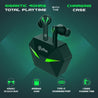 pTron Bassbuds Jade Truly Wireless Earbuds, 40ms Gaming Low Latency TWS, Stereo Calls, 40Hrs Playtime, Punchy Bass, in-Ear Bluetooth Headphones, Fast Type-C Charging & IPX4 Waterproof (Green)
