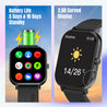 pTron Force X10S Smartwatch with Bluetooth Calling, 1.85" Full Touch Display, 600 NITS Brightness, HR, SpO2, Watch Faces, Voice Assistant, 5days Battery Life & IP68 Waterproof (Black)