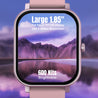 pTron Force X10S Smartwatch with Bluetooth Calling, 1.85" Full Touch Display, 600 NITS Brightness, HR, SpO2, Watch Faces, Voice Assistant, 5 days Battery Life & IP68 Waterproof (Pink)