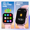 pTron Force X10S Smartwatch with Bluetooth Calling, 1.85" Full Touch Display, 600 NITS Brightness, HR, SpO2, Watch Faces, Voice Assistant, 5 days Battery Life & IP68 Waterproof (Pink)