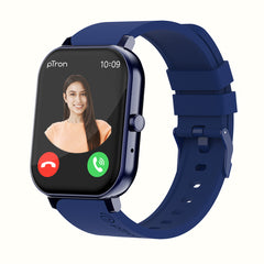 pTron Force X10S Smartwatch with Bluetooth Calling, 1.85" Full Touch Display, 600 NITS Brightness, HR, SpO2, Watch Faces, Voice Assistant, 5 days Battery Life & IP68 Waterproof (Blue)