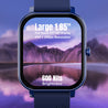 pTron Force X10S Smartwatch with Bluetooth Calling, 1.85" Full Touch Display, 600 NITS Brightness, HR, SpO2, Watch Faces, Voice Assistant, 5 days Battery Life & IP68 Waterproof (Blue)
