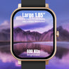 pTron Force X10S Smartwatch with Bluetooth Calling, 1.85" Full Touch Display, 600 NITS Brightness, HR, SpO2, Watch Faces, Voice Assistant, 5 days Battery Life & IP68 Waterproof (Gold)