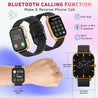 pTron Force X10S Smartwatch with Bluetooth Calling, 1.85" Full Touch Display, 600 NITS Brightness, HR, SpO2, Watch Faces, Voice Assistant, 5 days Battery Life & IP68 Waterproof (Gold)