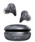 pTron Bassbuds Wave with TruTalk AI-ENC Calls, Movie/Music Modes, Deep Bass, BT5.3 Wireless Headphones, 40Hrs Combined Playtime, in-Ear TWS Earbuds, Touch Control, Type-C Fast Charging & IPX4 (Grey)