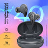 pTron Bassbuds Wave with TruTalk AI-ENC Calls, Movie/Music Modes, Deep Bass, BT5.3 Wireless Headphones, 40Hrs Combined Playtime, in-Ear TWS Earbuds, Touch Control, Type-C Fast Charging & IPX4 (Grey)