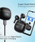 pTron Bassbuds Perl in-Ear TWS Earbuds, TruTalk AI-ENC Calls, Immersive Sound, 28H Playtime, Music/Game Modes, Bluetooth 5.3 Wireless Headphones, Pinch Touch Control, Type-C Fast Charge (Black)