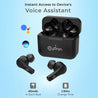 pTron Bassbuds Tango In-Ear TWS Earbuds, TruTalk AI-ENC Calls, Movie Mode, 40Hrs Playtime, Bluetooth 5.1 Headphone with HD Mics, Touch Control, IPX4 Water-Resistant & Type-C Fast Charging (Bold Black)