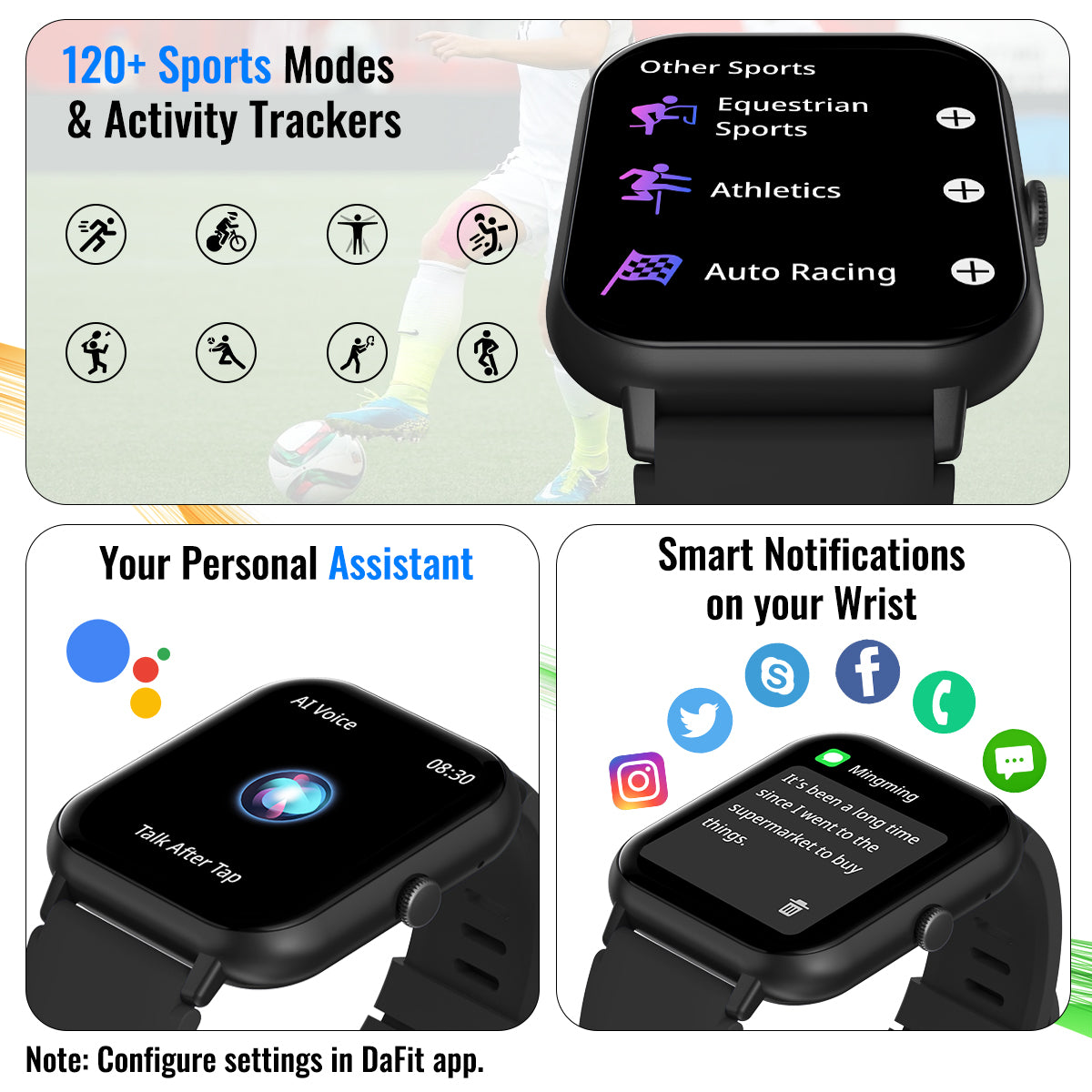 Ptron Rdflect Pro pTron Reflect Ace Bluetooth Calling Smartwatch (Black) - pTron India