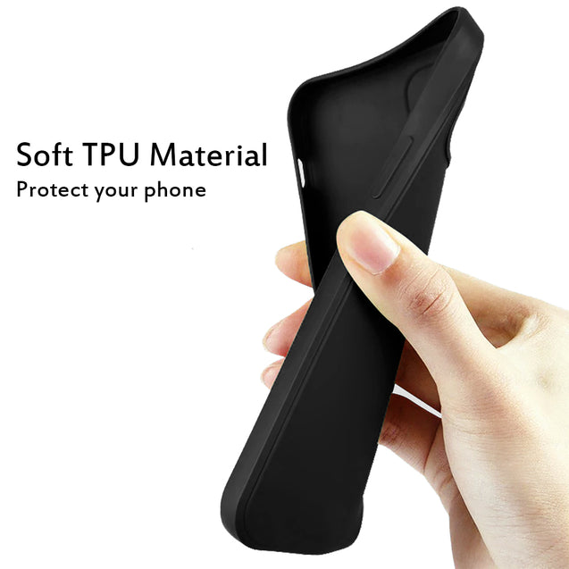 pTron Back Cover Case for Redmi 12C, Stylish Matt Finish, Shockproof Back Case, Perfect Cut-Outs & Perfect-Fit (Black)