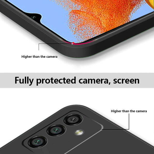 pTron Back Cover Case for Samsung Galaxy M14 5G, Stylish Matt Finish, Shockproof Back Case, Perfect Cut-Outs & Perfect-Fit (Black)