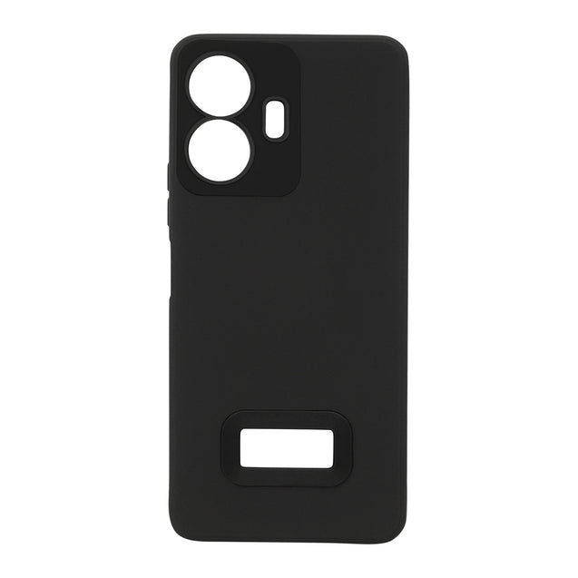 pTron Back Cover Case for iQOO Z6 Lite, Stylish Matt Finish, Shockproof Back Case, Perfect Cut-Outs & Perfect-Fit (Black)