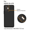 pTron Back Cover Case for iQOO Z6 Lite, Stylish Matt Finish, Shockproof Back Case, Perfect Cut-Outs & Perfect-Fit (Black)