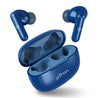 pTron Bassbuds Zen In-Ear TWS Earbuds with Quad Mic TruTalk ENC Calls, 50Hrs Playtime, Bluetooth 5.3 Headphone with Mic, Deep Bass, Game/Music Modes, Touch Control, Type-C Fast Charging & IPX4 (Blue)