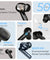pTron Bassbuds Zen In-Ear TWS Earbuds with Quad Mic TruTalk ENC Calls, 50Hrs Playtime, Bluetooth 5.3 Headphone with Mic, Deep Bass, Game/Music Modes, Touch Control, Type-C Fast Charging & IPX4 (Black)