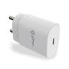 pTron Volta FC17 25W Type-C to Type-C PD Superfast USB TypeC Charger for Samsung S21/S21+/S21 Ultra/S20/S20+/S20 Ultra/Note 20/Note 20 Ultra/Note 10/Note10+ M51/M42/F23 5G/M53 5G (Charger only) White