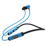 pTron InTunes Ultima in-Ear Wireless Earphones with Mic, 18 Hrs Music with Mega Bass, Bluetooth 5.0 Neckband, Lightweight, Voice Assistant, Type-C Fast Charging, IPX4 Water Resistant (Black & Blue)