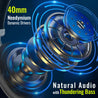 pTron Studio Ultima 35dB ANC Hybrid Active Noise Cancelling Over-Ear Headphones, 70Hrs Playtime, Punchy Bass, HD Mic, Bluetooth 5.3, Voice Assistant & Type-C Fast Charging (Black)