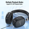 pTron Studio Ultima 35dB ANC Hybrid Active Noise Cancelling Over-Ear Headphones, 70Hrs Playtime, Punchy Bass, HD Mic, Bluetooth 5.3, Voice Assistant & Type-C Fast Charging (Black)