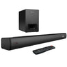 pTron Jazz Pro 120W Soundbar with Wired Subwoofer for TV, 2.1 CH, Multi-Connectivity BT5.3/HDMI ARC/Opt in/Aux/USB, Equaliser Modes Movie/Music/News, Remote Control & LED Display (Black)
