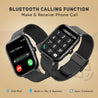 pTron Pulsefit P61+ 1.85" Full Touch Display Bluetooth Calling Smartwatch, Functional Crown, 580 NITS Brightness, Mesh Metal Strap, HR, SpO2, Watch Faces, Inbuilt Games & 5 Days Battery Life (Black)