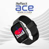 pTron Reflect Ace Smartwatch, Bluetooth Calling, 1.85" Touch Display, 600 NITS Bright, Metal Strap, 120+Sports Mode, High-Speed Realtek Processor, DaFit App & 7days Battery Life (Black)