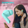 pTron Bassbuds Joy in-Ear Wireless Earbuds, Immersive Sound, 32Hrs Playtime, Clear Calls TWS Earbuds, Bluetooth V5.1 Headphone, Type-C Fast Charging, Voice Assist & IPX4 Water Resistant (Mint Green)