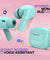 pTron Bassbuds Joy in-Ear Wireless Earbuds, Immersive Sound, 32Hrs Playtime, Clear Calls TWS Earbuds, Bluetooth V5.1 Headphone, Type-C Fast Charging, Voice Assist & IPX4 Water Resistant (Mint Green)