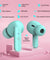 pTron Bassbuds Joy in-Ear Wireless Earbuds, Immersive Sound, 32Hrs Playtime, Clear Calls TWS Earbuds, Bluetooth V5.1 Headphone, Type-C Fast Charging, Voice Assist & IPX4 Water Resistant (Mint Green)