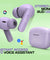 pTron Bassbuds Joy in-Ear Wireless Earbuds, Immersive Sound, 32Hrs Playtime, Clear Calls TWS Earbuds, Bluetooth V5.1 Headphone, Type-C Fast Charging, Voice Assist & IPX4 Water Resistant (Light Lilac)